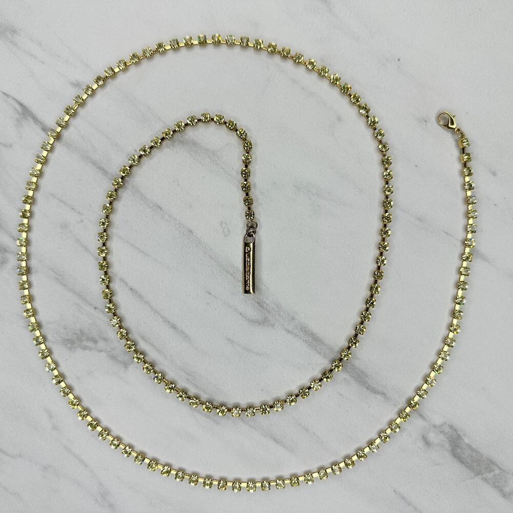 Liz Claiborne Rhinestone Gold Chain Link Belt Small/Medium (S/M) ✨